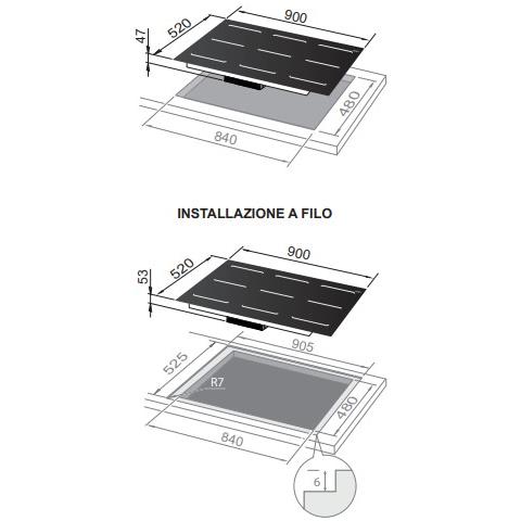 Piano Cottura SLI905 a Induzione 5 Zone Cottura da 90 cm Colore Nero - Foto 2
