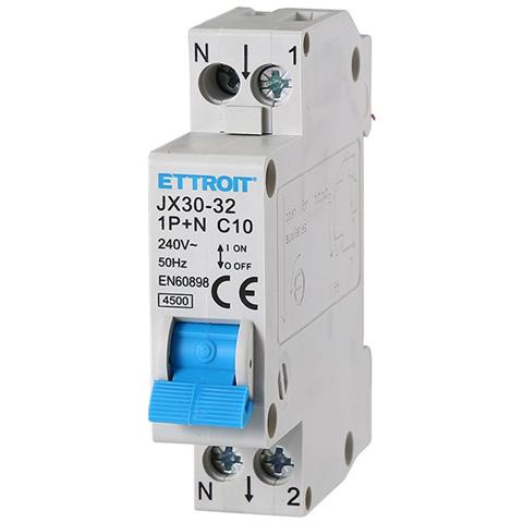 Interruttore Magnetotermico Automatico 1p+n 10a 220v Salvavita 2 Pezzi - Foto 2