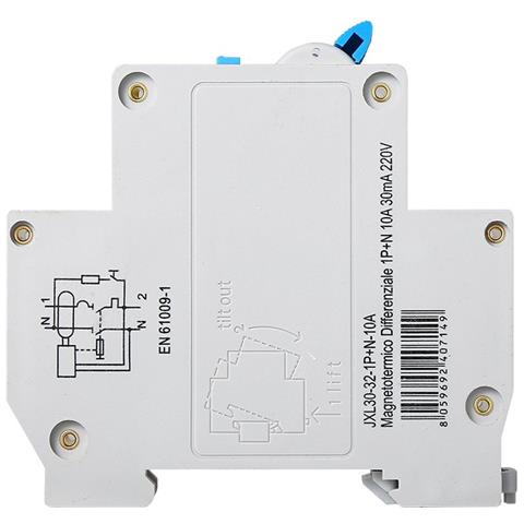 Interruttore Magnetotermico Automatico 1p+n 10a 220v Salvavita 2 Pezzi - Foto 3