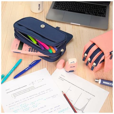 Astuccio Scuola Milan Serie1918 Azzurro 13 X 24 X 10 Cm - Foto 6