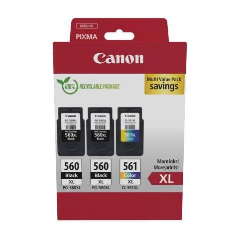 Multipack Cartuccia D'inchiostro Multicolore Nero Ciano Magenta Giallo per PG-560XL Capacità 300 Pagine - Foto 1