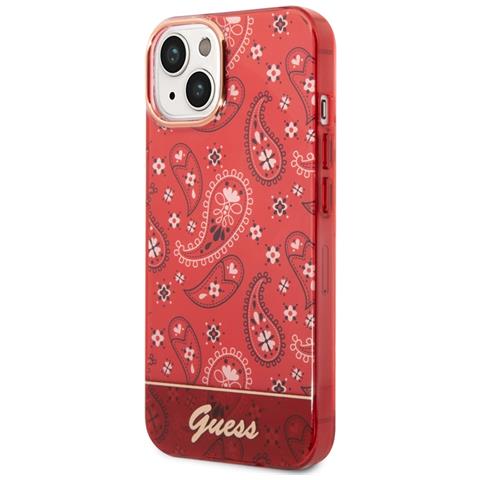 Cover Per Iphone 14 Tpu Bandana, Rosso - Foto 1