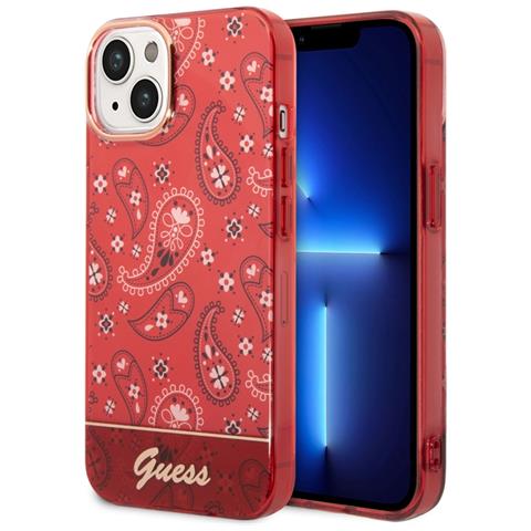 Cover Per Iphone 14 Tpu Bandana, Rosso - Foto 2