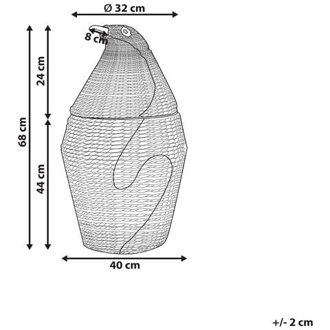 Cestino Per Bambini Pinguino Hadzabe Vimini Naturale - Foto 2