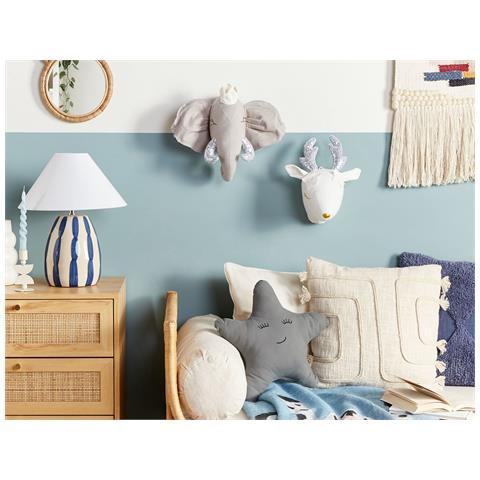 Decorazione Da Parete Feltro Bianco Sporco Argento E Oro 20 X 29 Cm Suzy - Foto 1