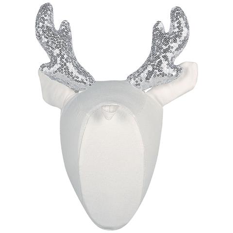 Decorazione Da Parete Feltro Bianco Sporco Argento E Oro 20 X 29 Cm Suzy - Foto 7