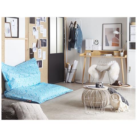 Fodera Per Poltrona Sacco Fuzzy 180 Cm 140 Cm Azzurro - Foto 1