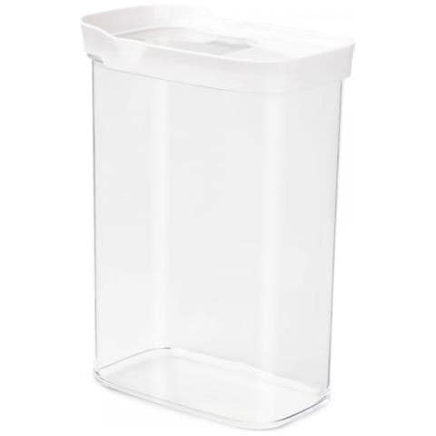 Optima Rettangolare Contenitore 2,2 L Trasparente, Bianco 1 Pz - Foto 1