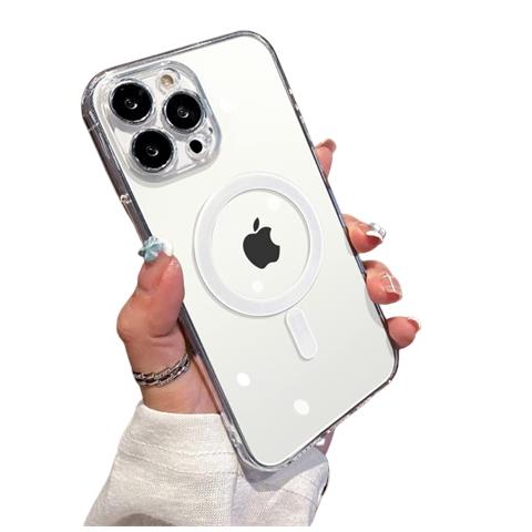 Custodia Magnetica Per Telefono In Vetro Colorato Tpu Resistente All'usura E Antiurto Multicolor Iphone 15 Pro - Foto 1