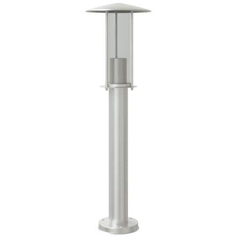 Lampada Da Terra Per Esterni Argento 60 Cm In Acciaio Inox - Foto 2