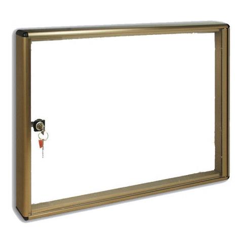 Bacheca Porta Avvisi 55x40cm In Alluminio Con Serratura Bc / 2 - Foto 1