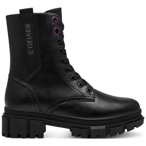 Black Casual Closed Booties Stivaletti Sintetico E Tessile Scarpe Donna Nero Eu 37, 5-25221-43 001 - Foto 2