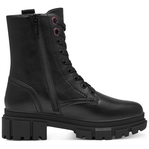 Black Casual Closed Booties Stivaletti Sintetico E Tessile Scarpe Donna Nero Eu 37, 5-25221-43 001 - Foto 3