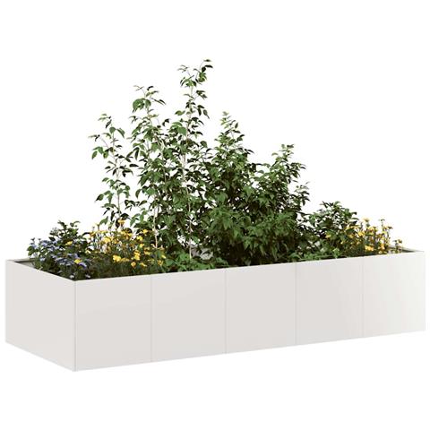 Fioriera 200x80x40 Cm In Acciaio Inox - Foto 1