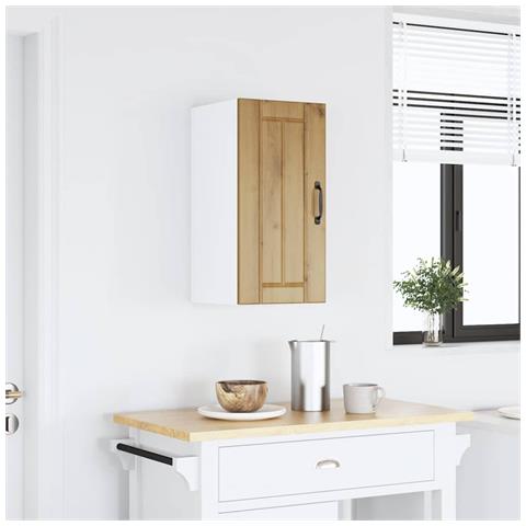 Pensile Da Cucina Lucca Rovere Artigianale In Legno Multistrato - Foto 2