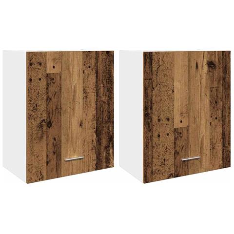 Mobili Pensili “Lyon” 2 pz Legno Antico 50x31x60 cm - Foto 1