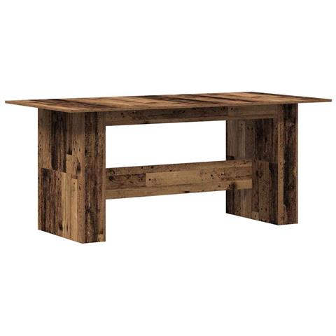 Tavolo Da Pranzo Legno Vecchio 180x90x76cm In Legno Multistrato - Foto 2