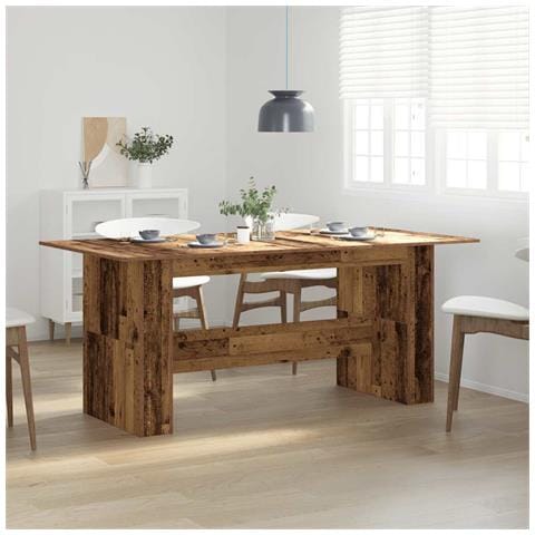 Tavolo Da Pranzo Legno Vecchio 180x90x76cm In Legno Multistrato - Foto 3