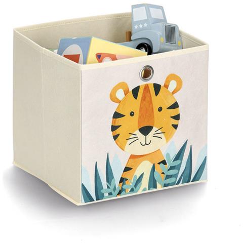 Zeller Present 14477 Deposito Di Giocattolo Cesto Portaoggetti Libera Installazione Beige, Multicolore - Foto 2