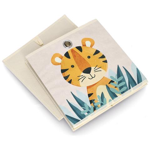 Zeller Present 14477 Deposito Di Giocattolo Cesto Portaoggetti Libera Installazione Beige, Multicolore - Foto 3