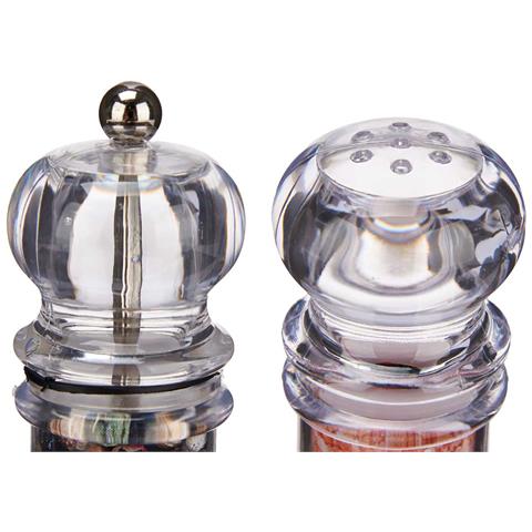 Set Sale E Pepe, 4 Diam X 11 Cm 12,4x5,3x15 Cm. Colore Trasparente - Foto 2