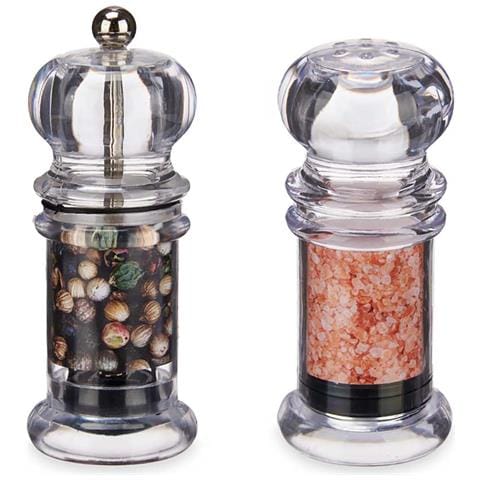 Set Sale E Pepe, 4 Diam X 11 Cm 12,4x5,3x15 Cm. Colore Trasparente - Foto 1