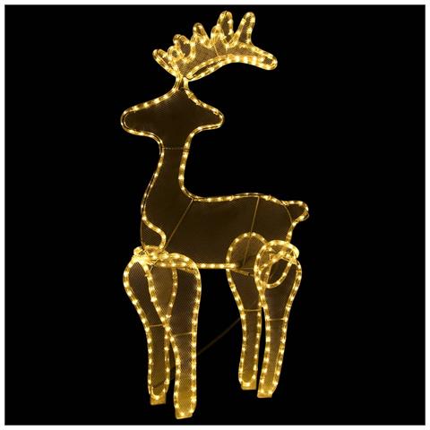 Decorazione Natalizia Renna In Rete Con 306 Led 60x24x89 Cm - Foto 2