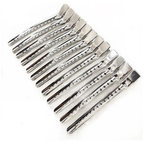 Fermagli Per Capelli In Alluminio Da 12 Pezzi Silver L - Foto 2