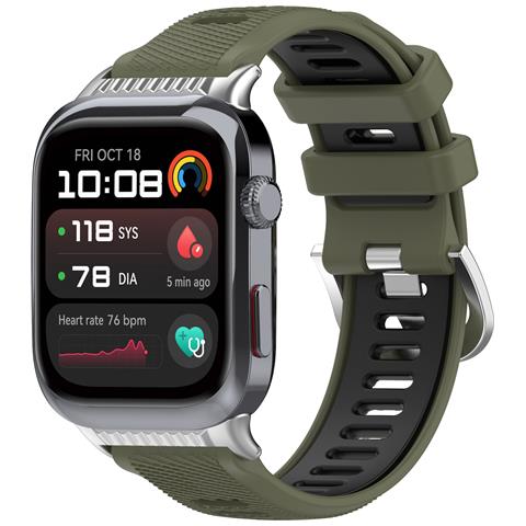 Cinturino In Silicone Per Huawei Watch D2 Green+black - Foto 3