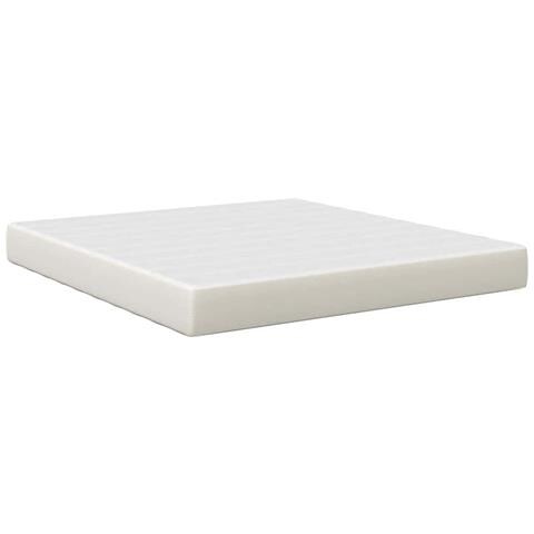 Materasso a molle indipendenti Crema 180x200x20 cm Medio Rigido Tessuto - Foto 1