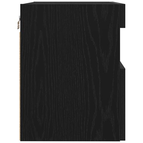 Mobile TV  con luci LED Rovere Nero 60x30x40 cm - Foto 9