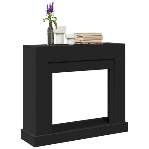 Cornice per Camino Nera 100x30x87,5 cm in Truciolato - Foto 2