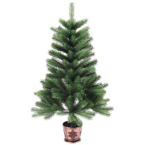 Albero di Natale con 150 LED con supporto Verde 65 cm PE - Foto 5