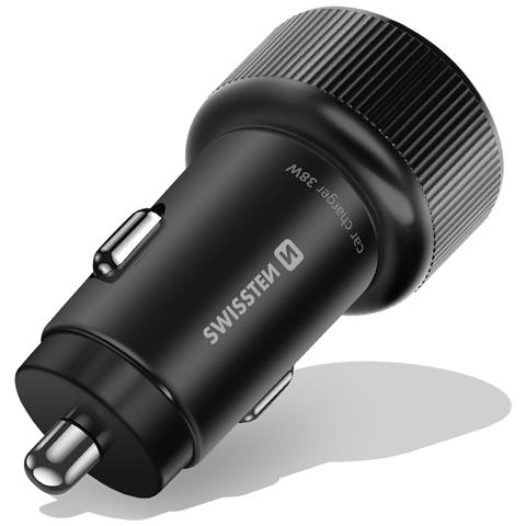 Caricatore Per Auto A Ricarica Rapida 38w Usb-c Power Delivery E Usb 3.0, Nero - Foto 5