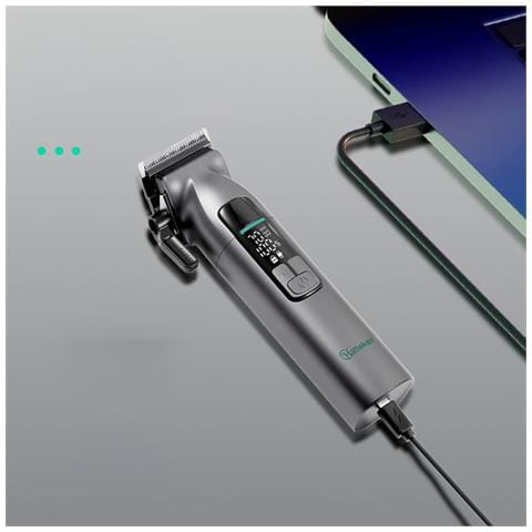 Tagliacapelli Professionale Con Display Lcd, Lunghezza Regolabile E Ricaricabile Usb - Foto 2