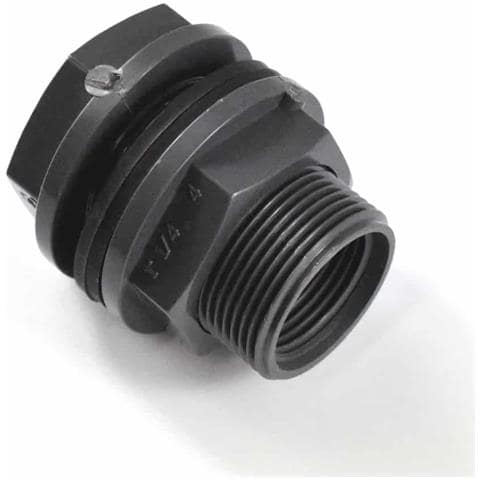 Passaparete Pvc Con Filettatura - Raccordo Per Serbatoio E Tubi - Foto 1