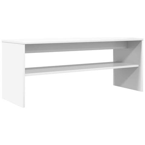 Mobile TV Bianco 100 x 35 x 40 cm Legno multistrato - Foto 1