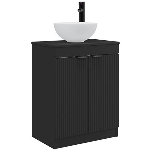 Mobile da bagno con lavabo Nero 54 x 35 x 83 cm - Foto 1