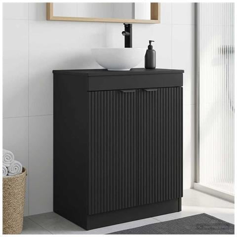 Mobile da bagno con lavabo Nero 54 x 35 x 83 cm - Foto 2