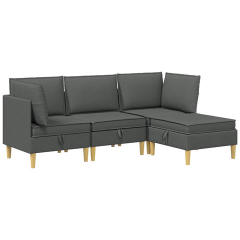Set di divani modulari con spazio di archiviazione 4 pcs - Foto 1