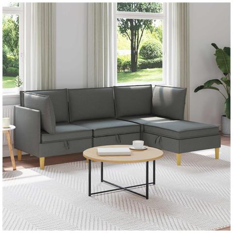 Set di divani modulari con spazio di archiviazione 4 pcs - Foto 2