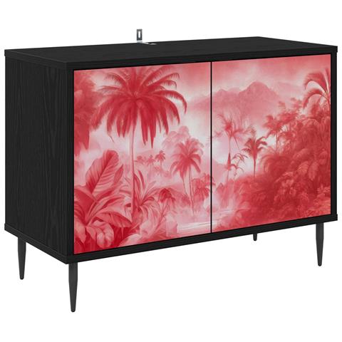 Mobile TV AACHEN 69 x 33 x 50,5 cm Rovere Nero - Foto 1