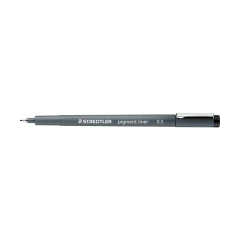 pz. 1 Fineliner punta graduatapigment liner nero 308 01-9 - Foto 1