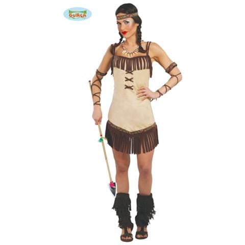 Costume Da Indiana - Pellerossa - Redskin - Per Donna Adulta Taglia M 38/42 - Foto 1