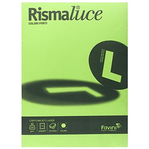 Favini A67M104 Cartoncino Colorato Rismaluce, 125 Pezzi - Foto 1