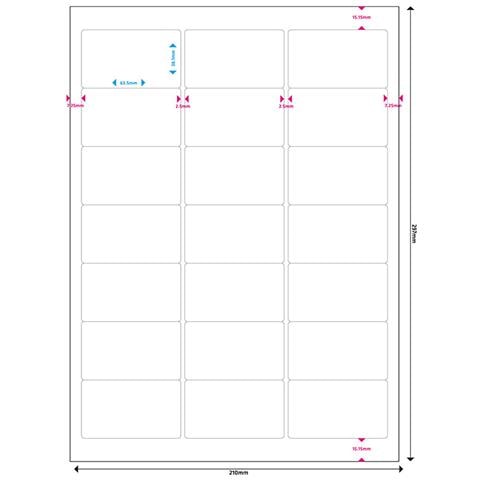 Etichette Multiuso Adesive 63.5x38.1 Mm, Bianco, Confezione 1050 Pezzi - Mrink148 - Foto 3