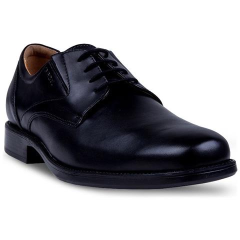 Scarpe Casual Uomo Geox Federico U2257v 00043 C9999 Pelle Original Ai New Taglia 46 Colore Nero - Foto 4