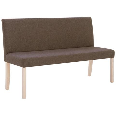 Panca 139,5 Cm Marrone In Poliestere - Foto 1
