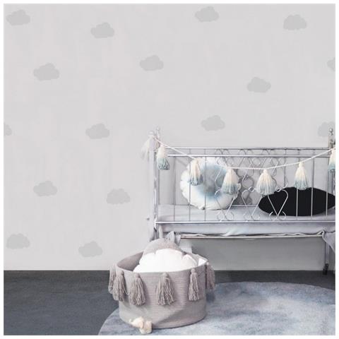 Sticker Per Bambini Cloud - Nuvole - Per Bambini - Da Parete - Blu In Vinile, 35 X 0,15 X 20 Cm - Foto 2