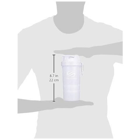 Original2go, Shaker Per Cibo E Bevande Nutrizionali Unisex Adulto, Pure White, Taglia Unica - Foto 2